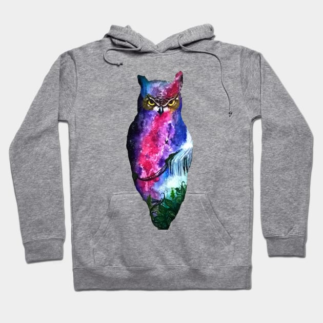 Mystical Owl Hoodie by hettys_art